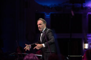 Mychael Danna conducting the Czech National Symphony Orchestra April 2024, Prague